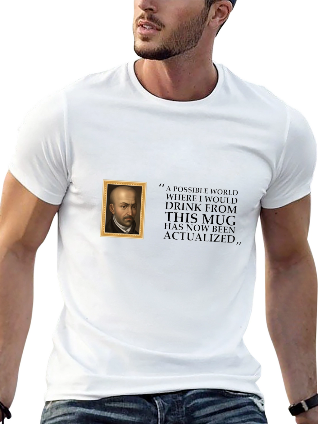 Humorous Philosopher T-Shirt: Actualized Mug World