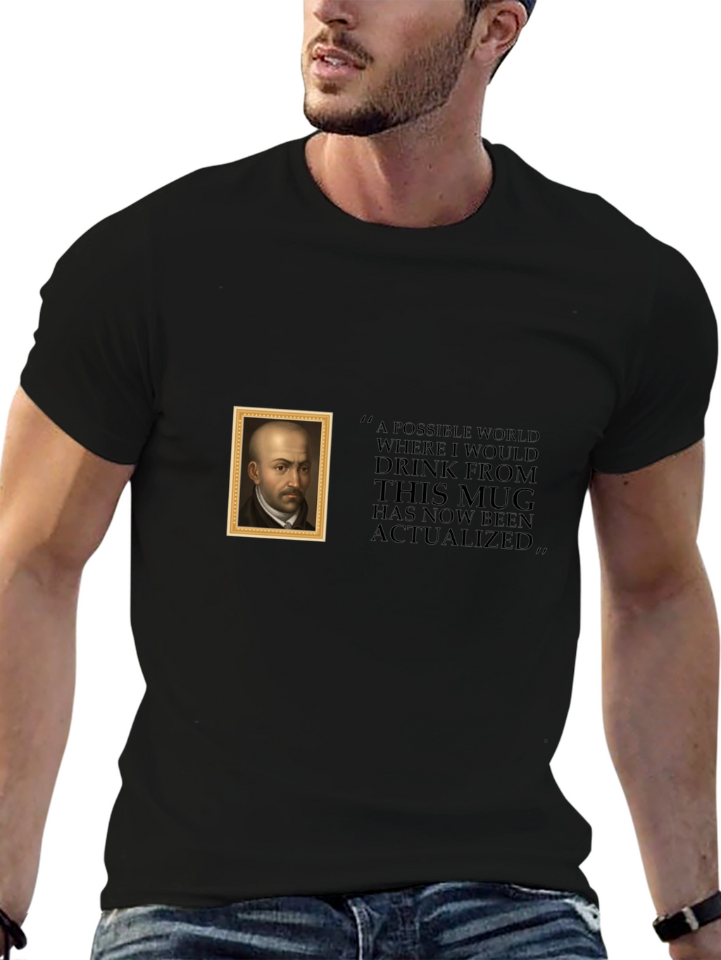 Humorous Philosopher T-Shirt: Actualized Mug World