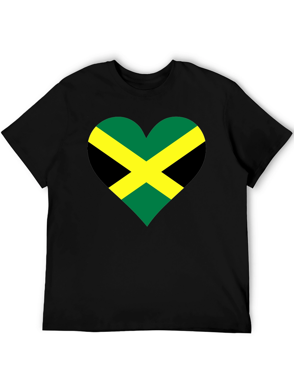 Jamaican Flag Heart T-Shirt