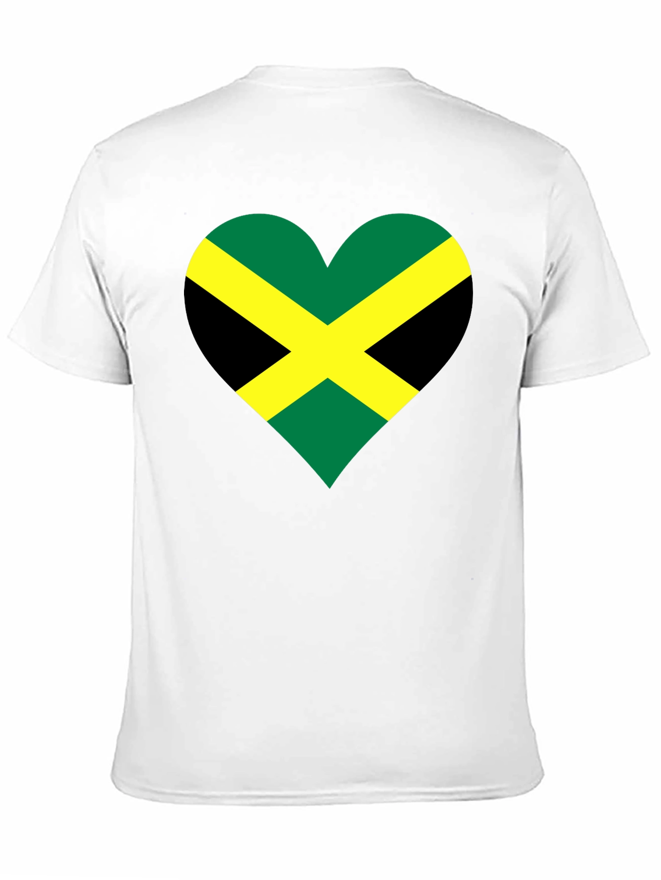Jamaican Flag Heart T-Shirt
