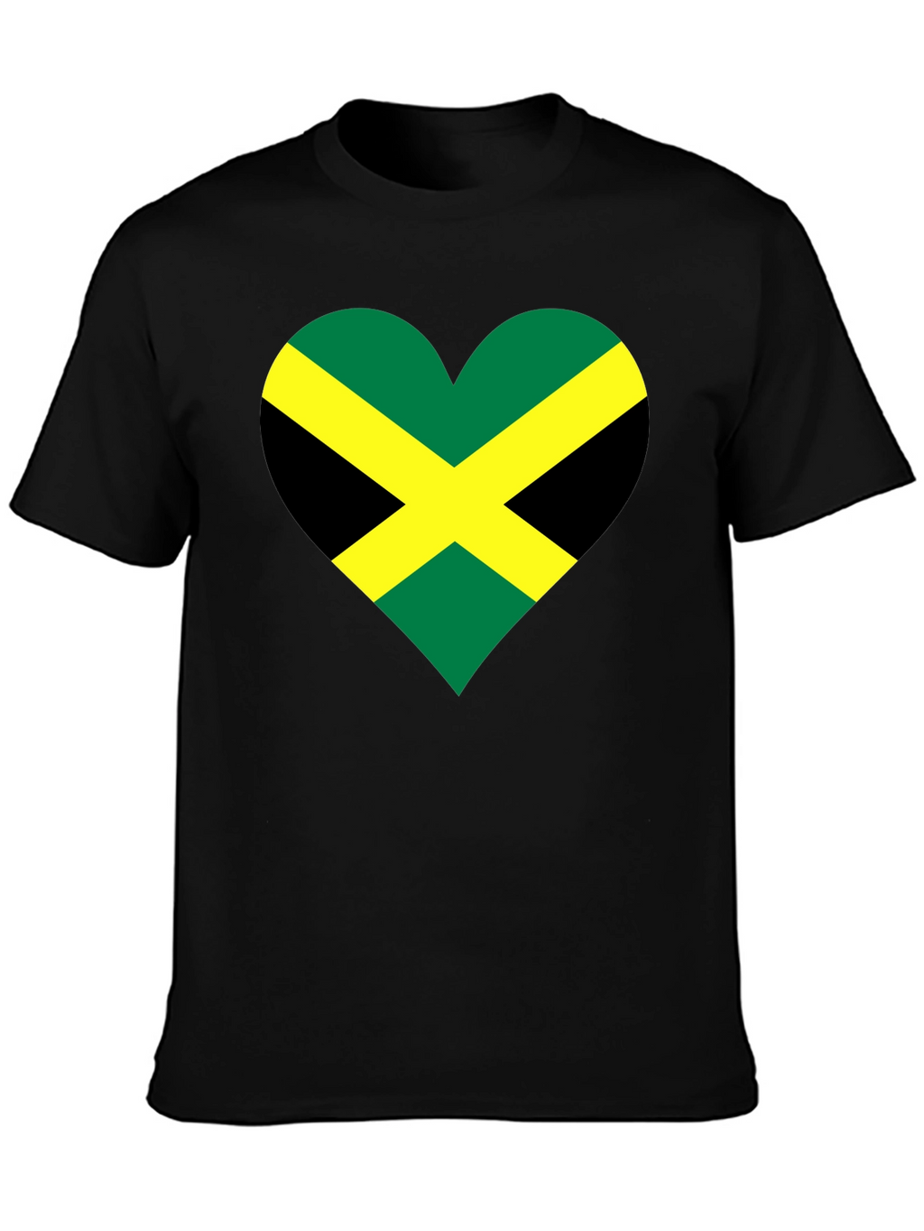 Jamaican Flag Heart T-Shirt