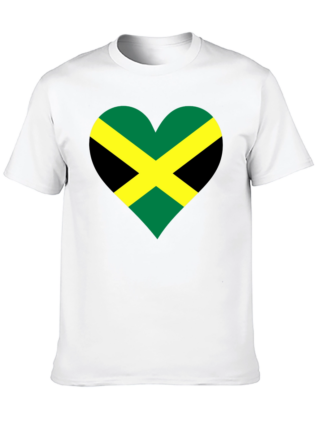 Jamaican Flag Heart T-Shirt