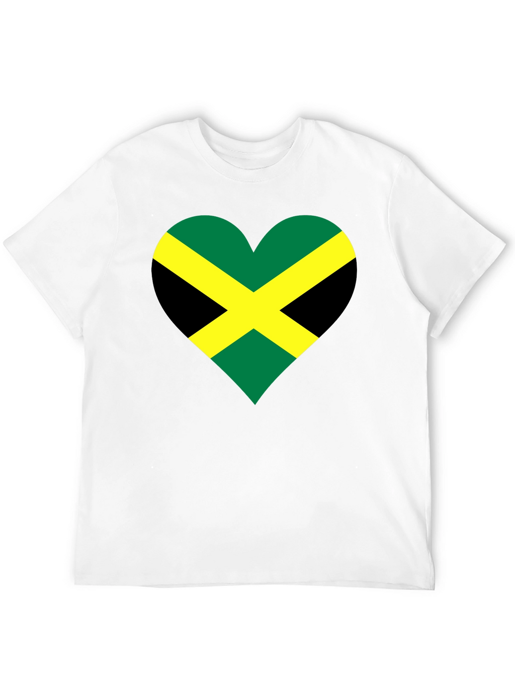 Jamaican Flag Heart T-Shirt