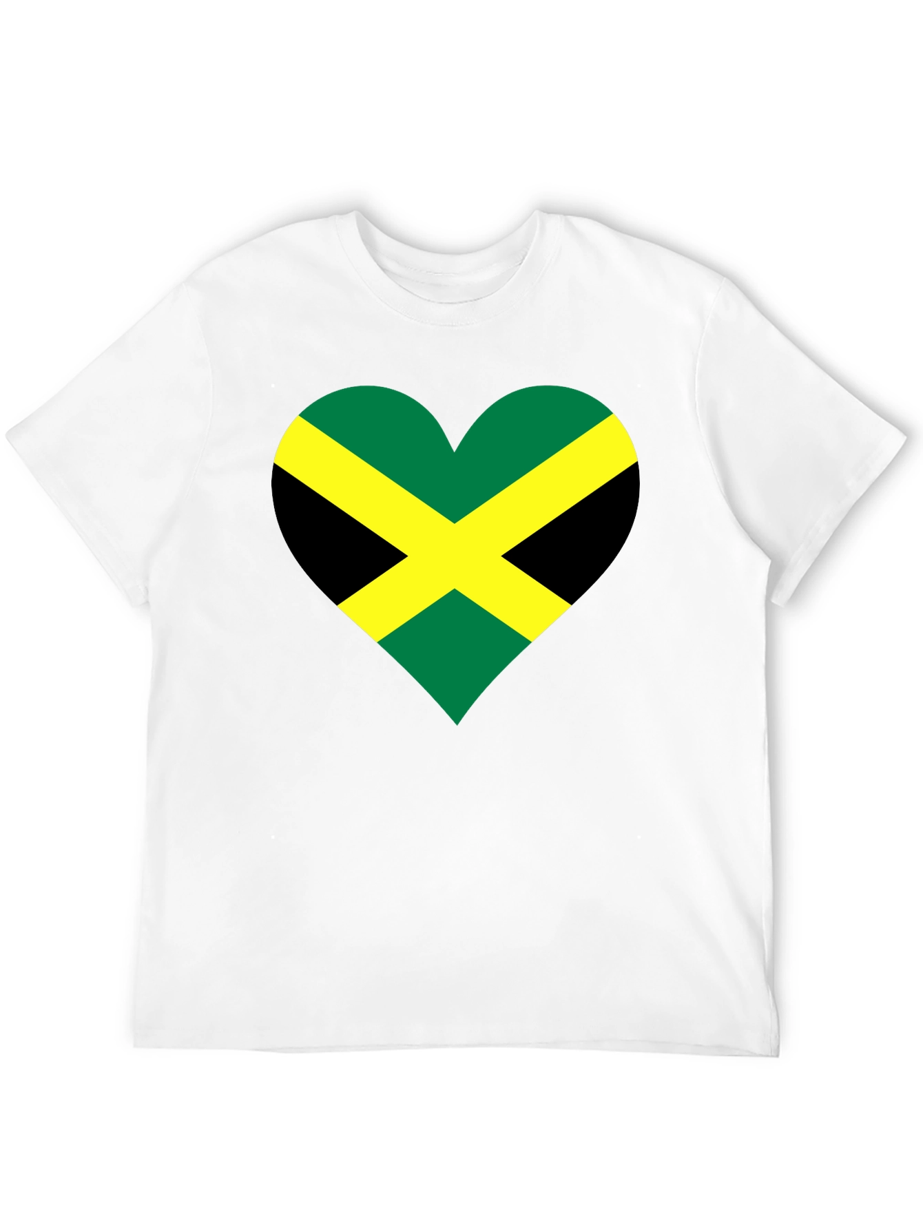 Jamaican Flag Heart T-Shirt