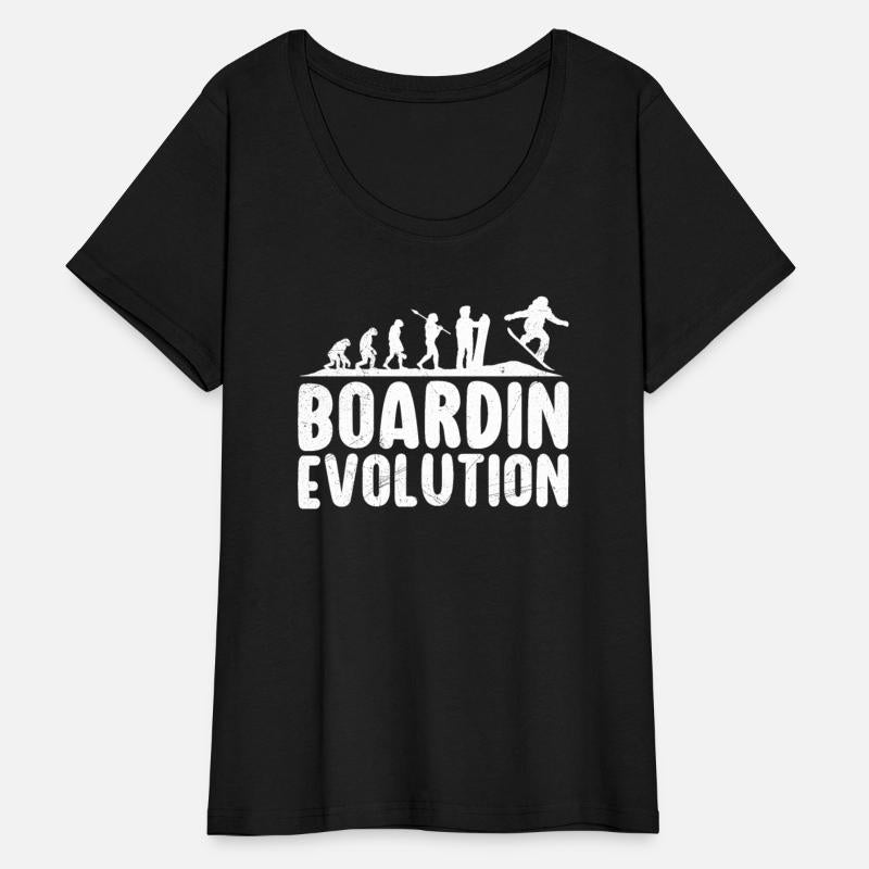 Snowboarder Boardin Evolution Snowboarding Shirt