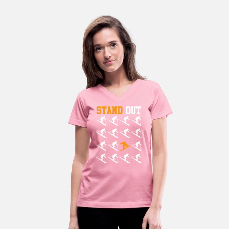 Snowboarder Freestyle Stand Out Snow Slope