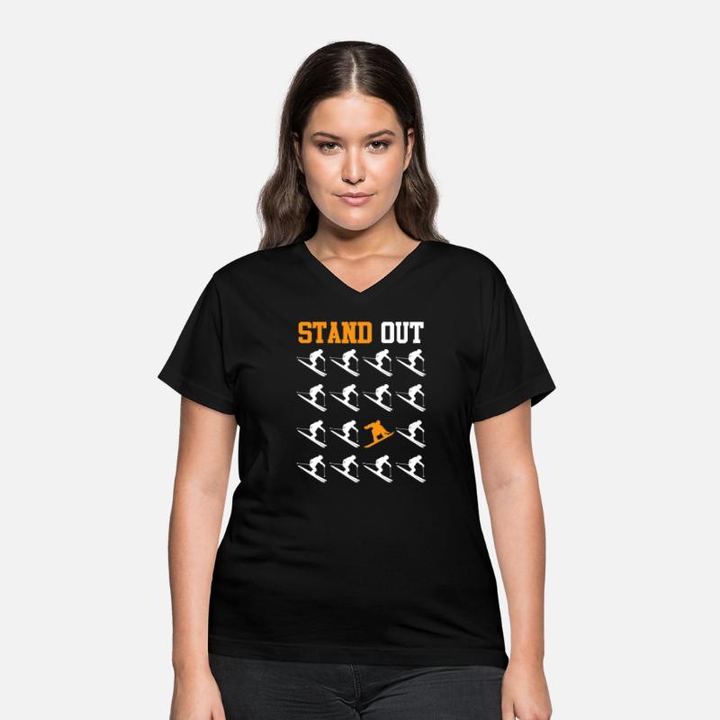 Snowboarder Freestyle Stand Out Snow Slope