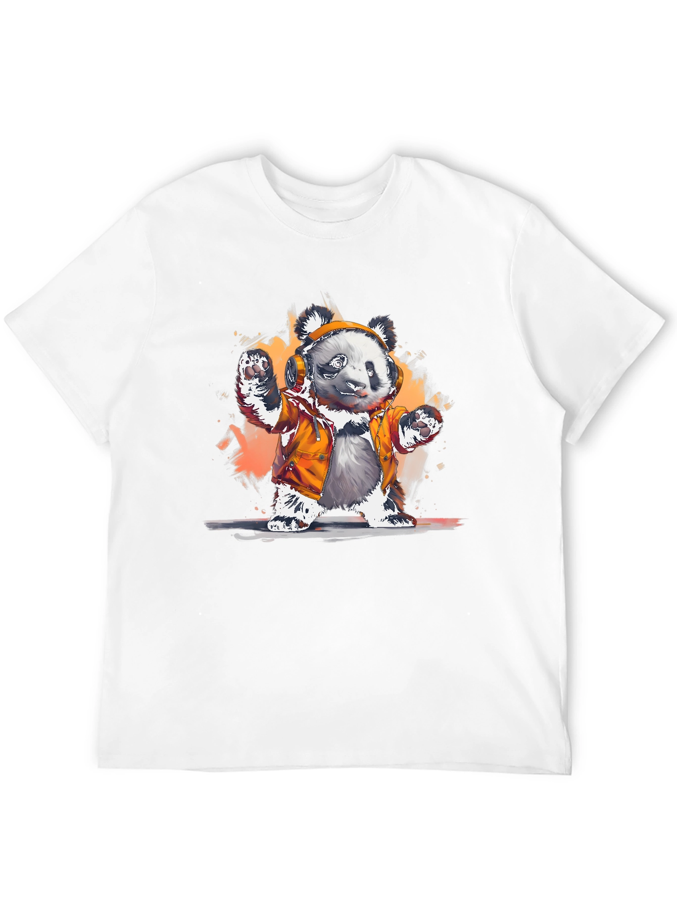 Panda DJ Graphic T-Shirt - Cool Animal Tee