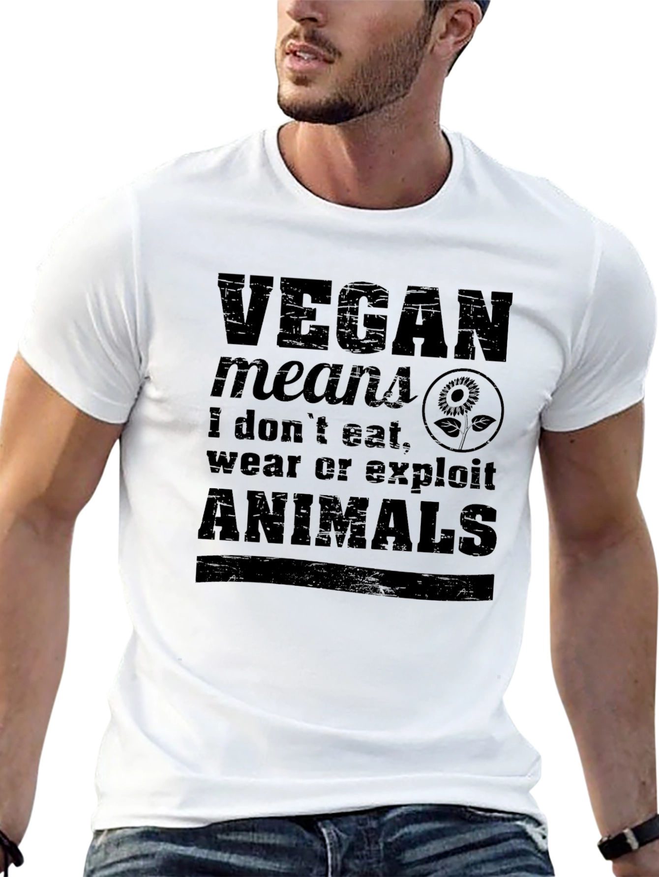 Vegan Statement Graphic T-Shirt