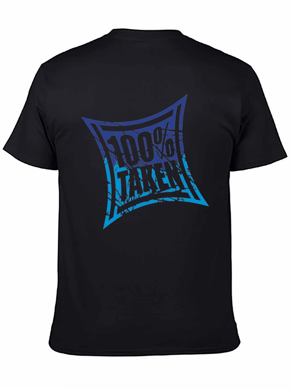 100% Taken Graphic Tee - Black Crew Neck T-Shirt