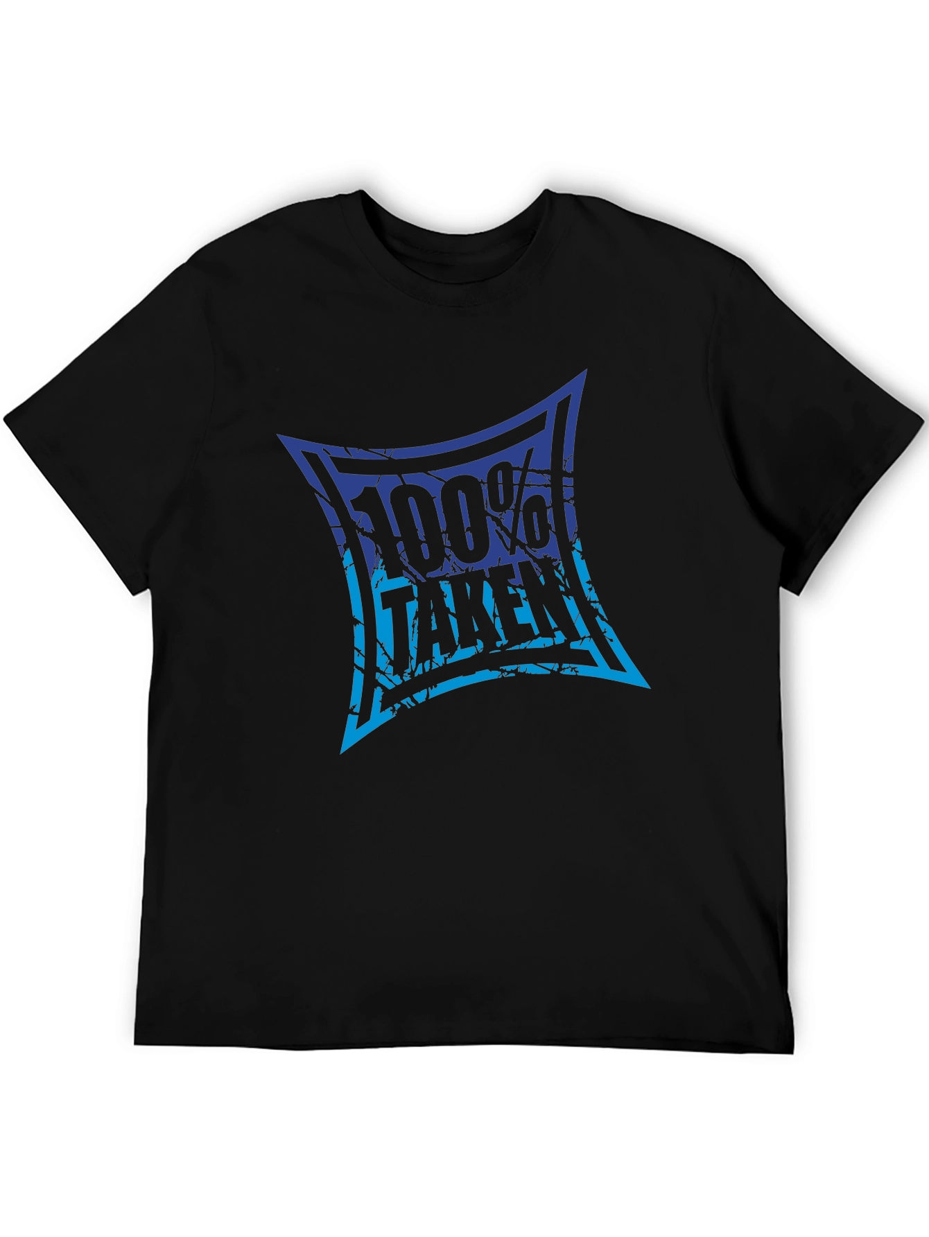 100% Taken Graphic Tee - Black Crew Neck T-Shirt
