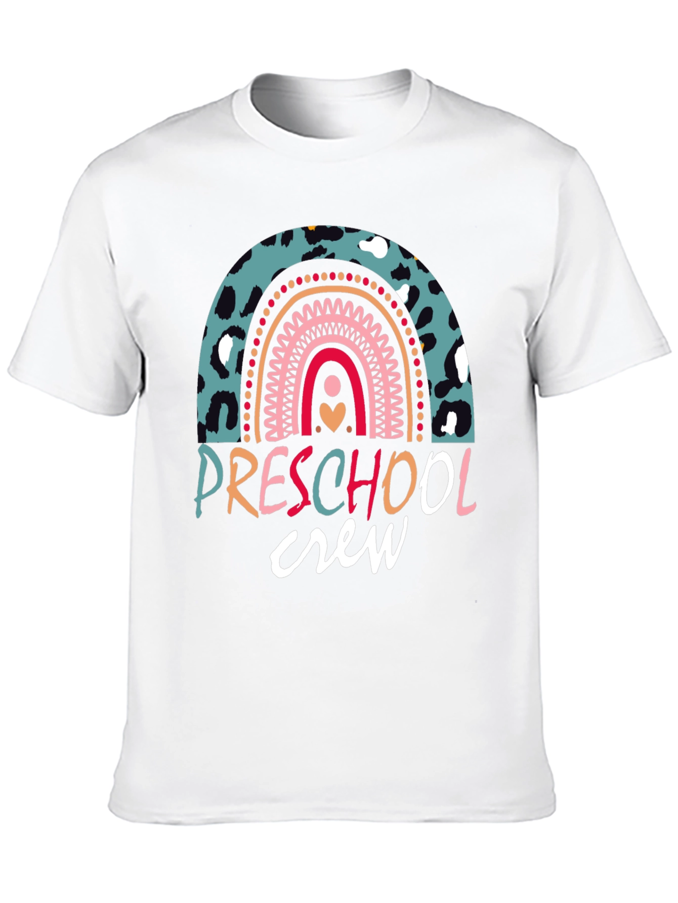 Preschool Crew Rainbow Graphic Tee