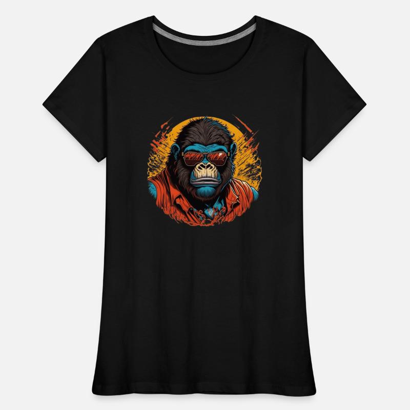 Stylish Gorilla With Shades Art