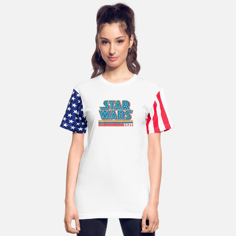 Super Retro Striped Logo 1977 Graphic