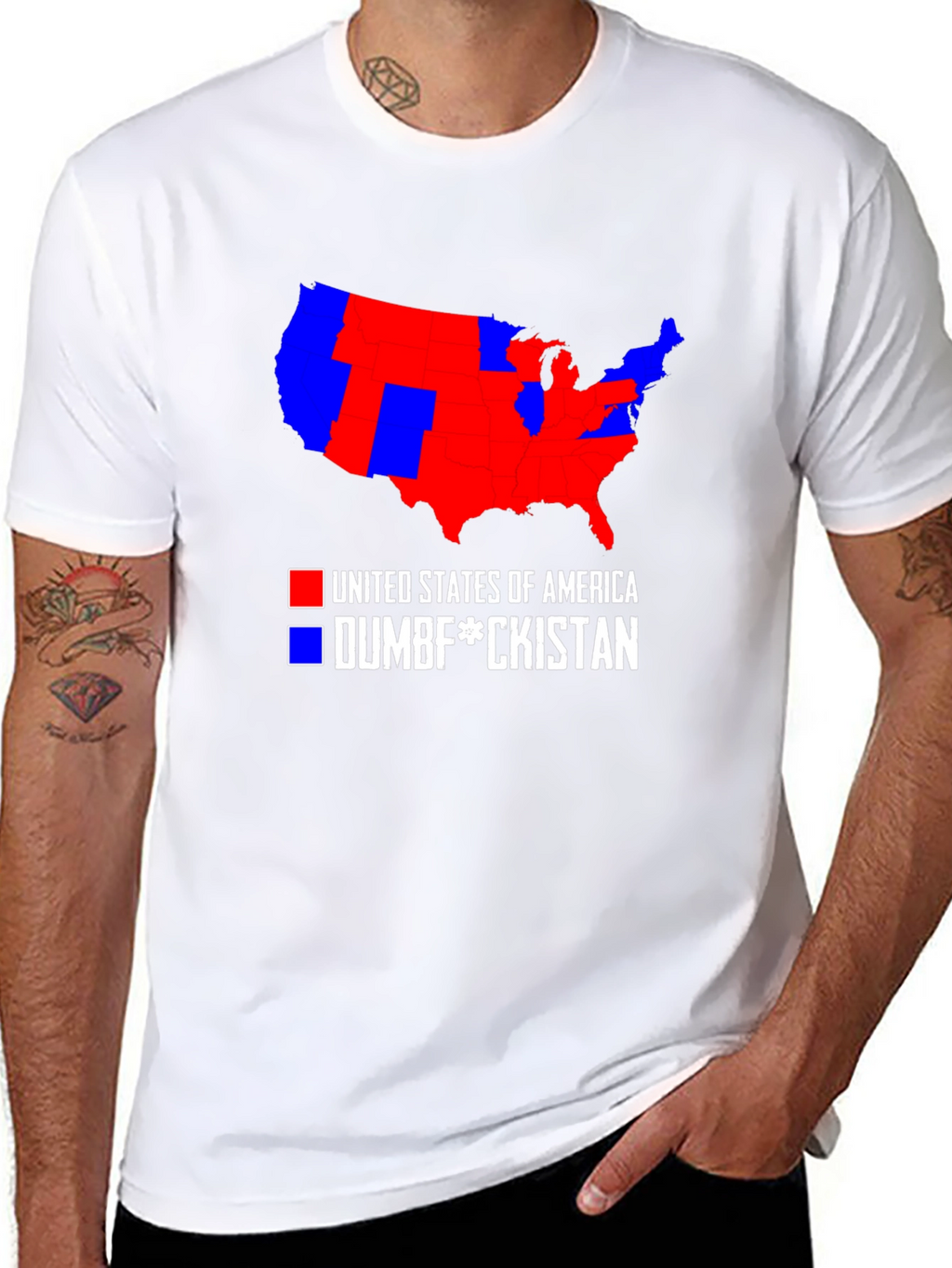 Political Humor T-Shirt: USA Map Tee