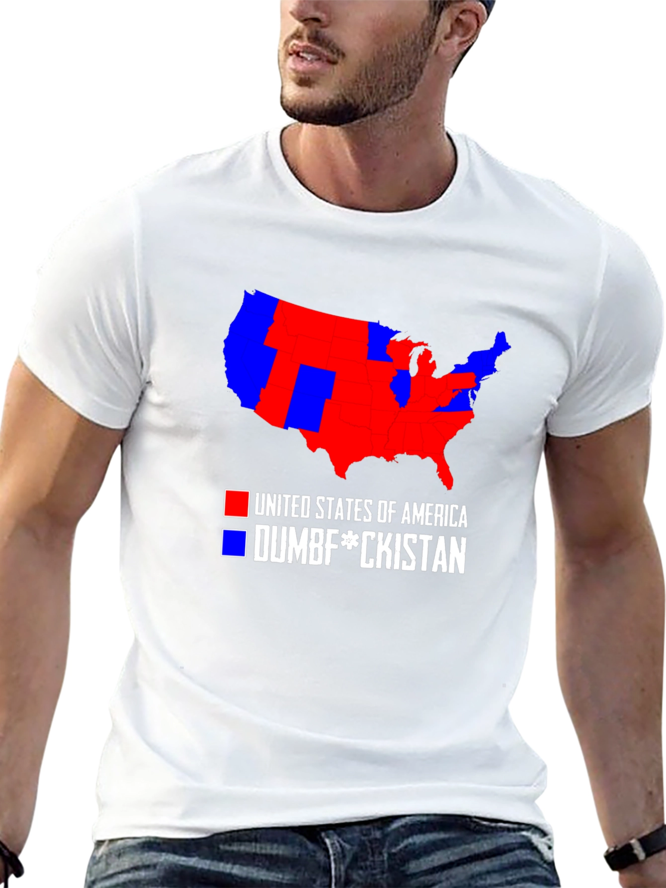 Political Humor T-Shirt: USA Map Tee