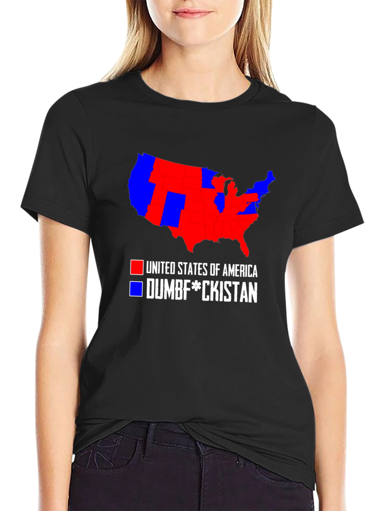 Political Humor T-Shirt: USA Map Tee