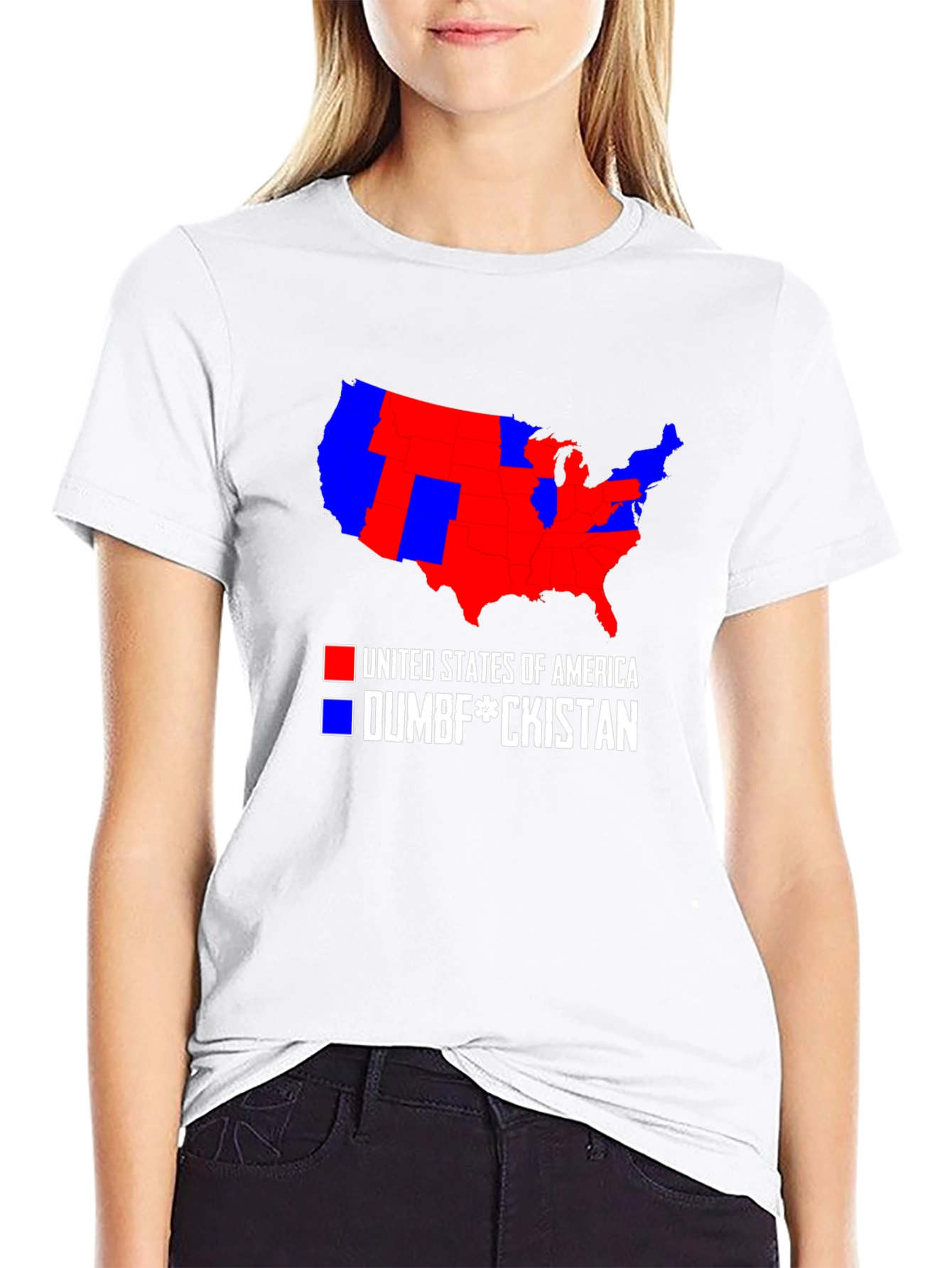 Political Humor T-Shirt: USA Map Tee