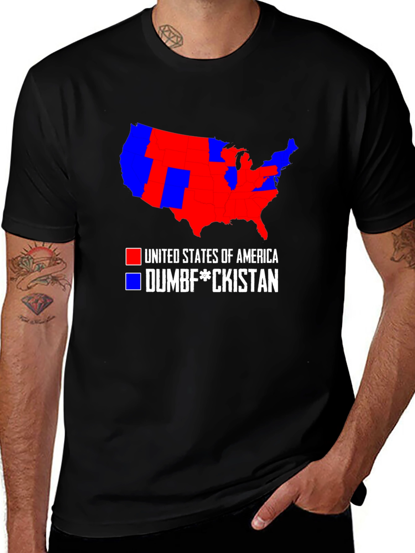 Political Humor T-Shirt: USA Map Tee