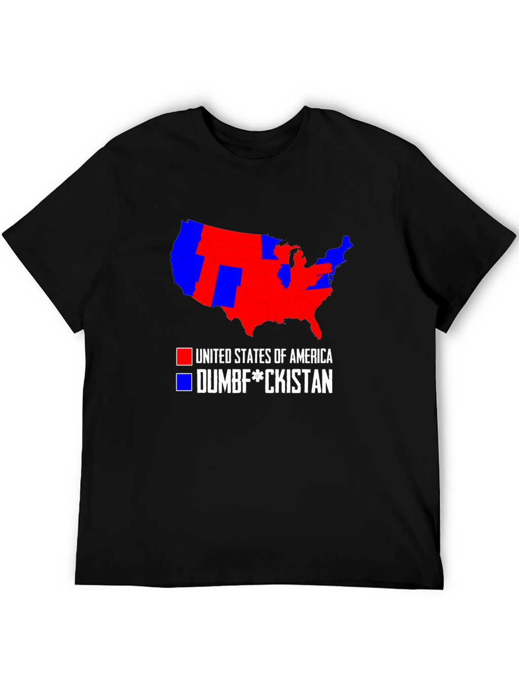 Political Humor T-Shirt: USA Map Tee