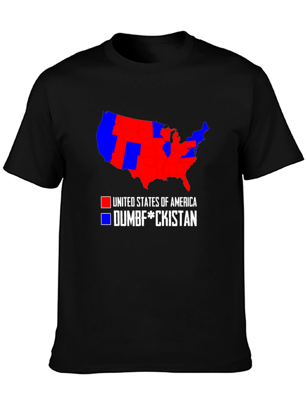 Political Humor T-Shirt: USA Map Tee