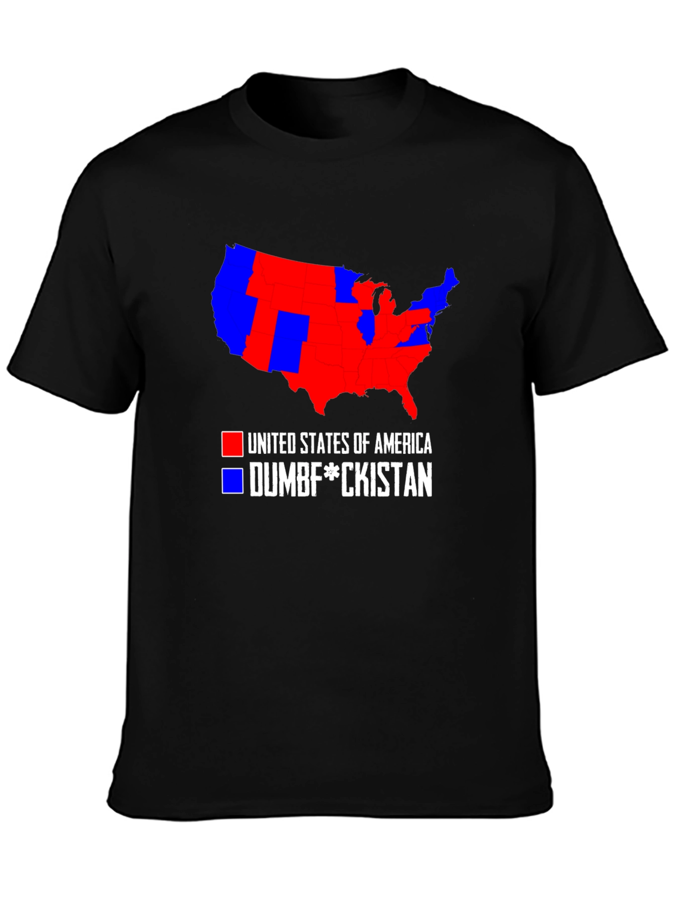 Political Humor T-Shirt: USA Map Tee
