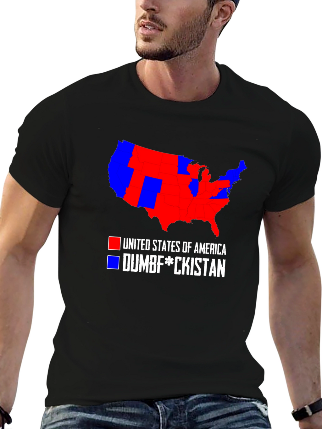 Political Humor T-Shirt: USA Map Tee