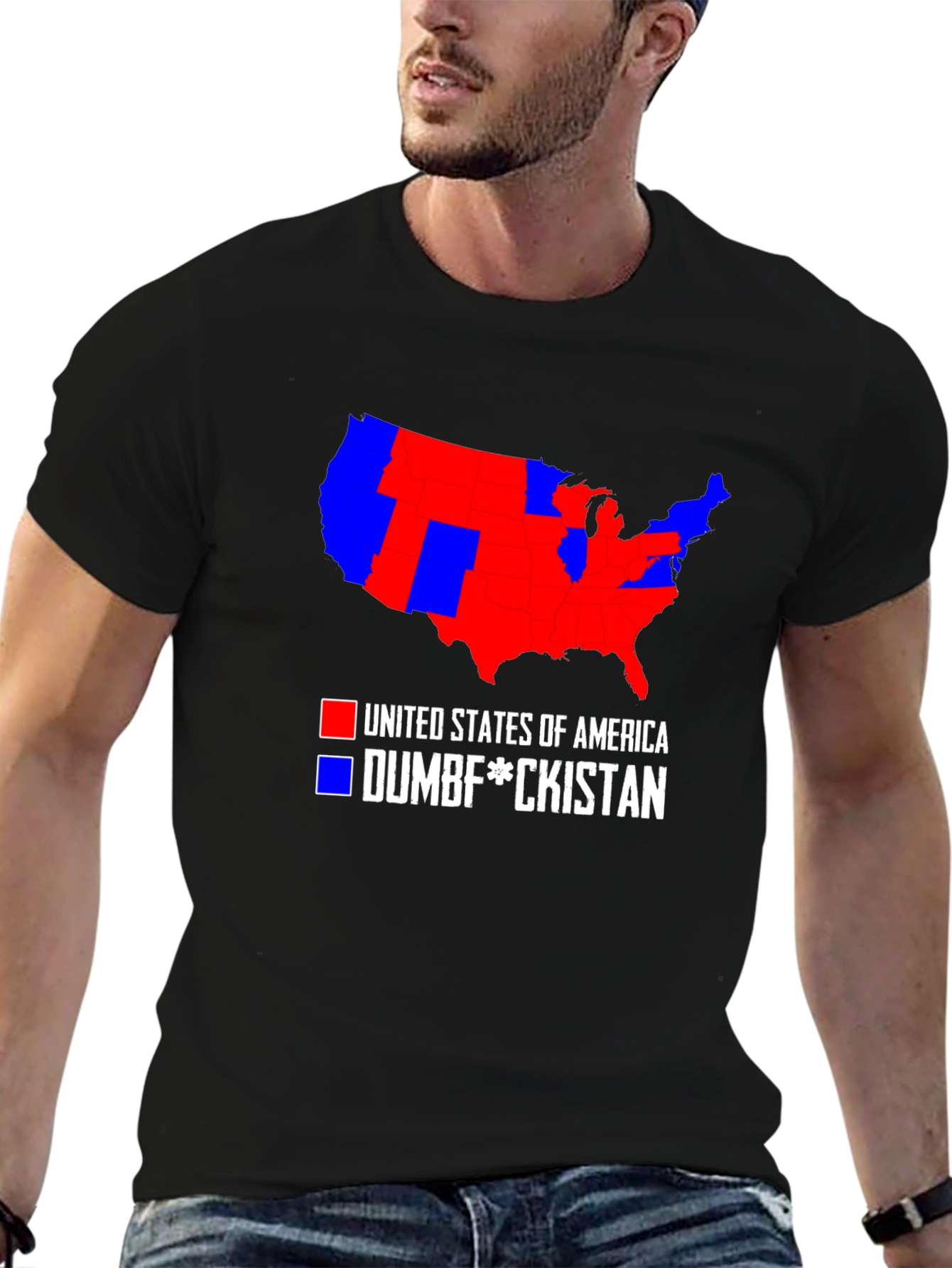 Political Humor T-Shirt: USA Map Tee