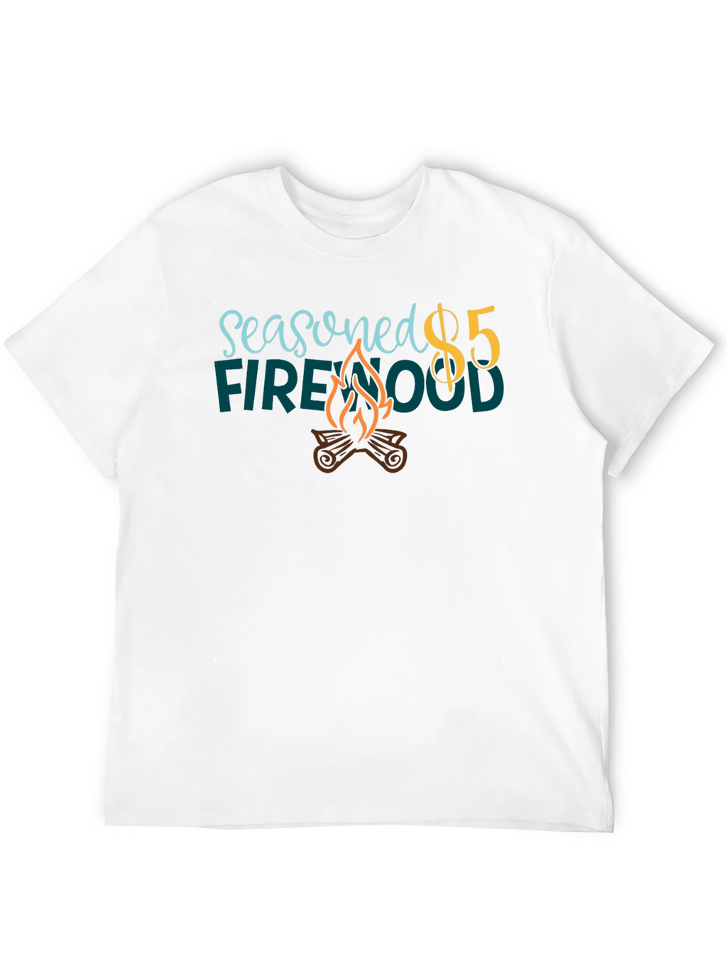 Seasoned Firewood $5 Black Graphic T-Shirt