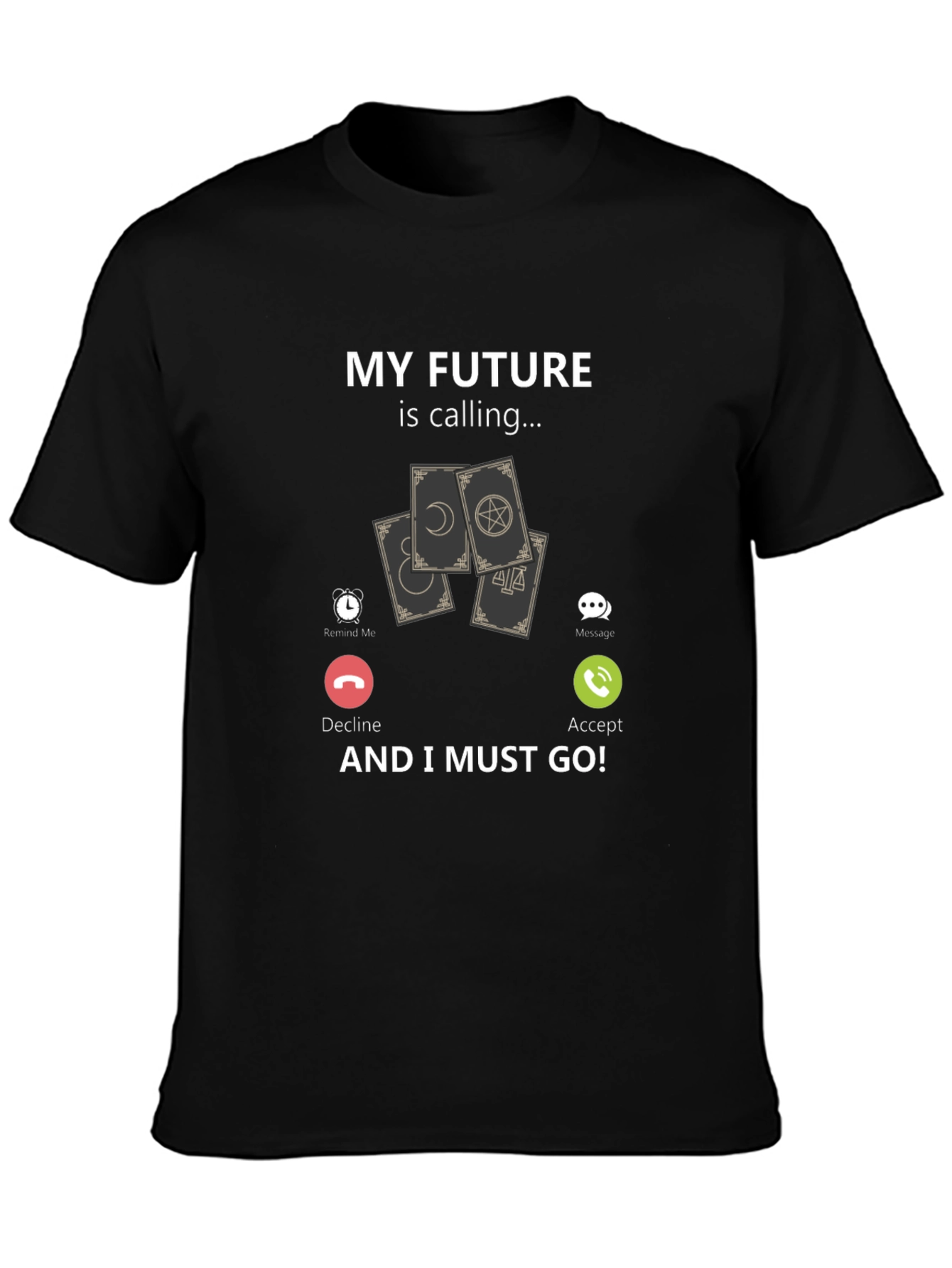 Future Calling T-Shirt: Tarot Card Graphic Tee