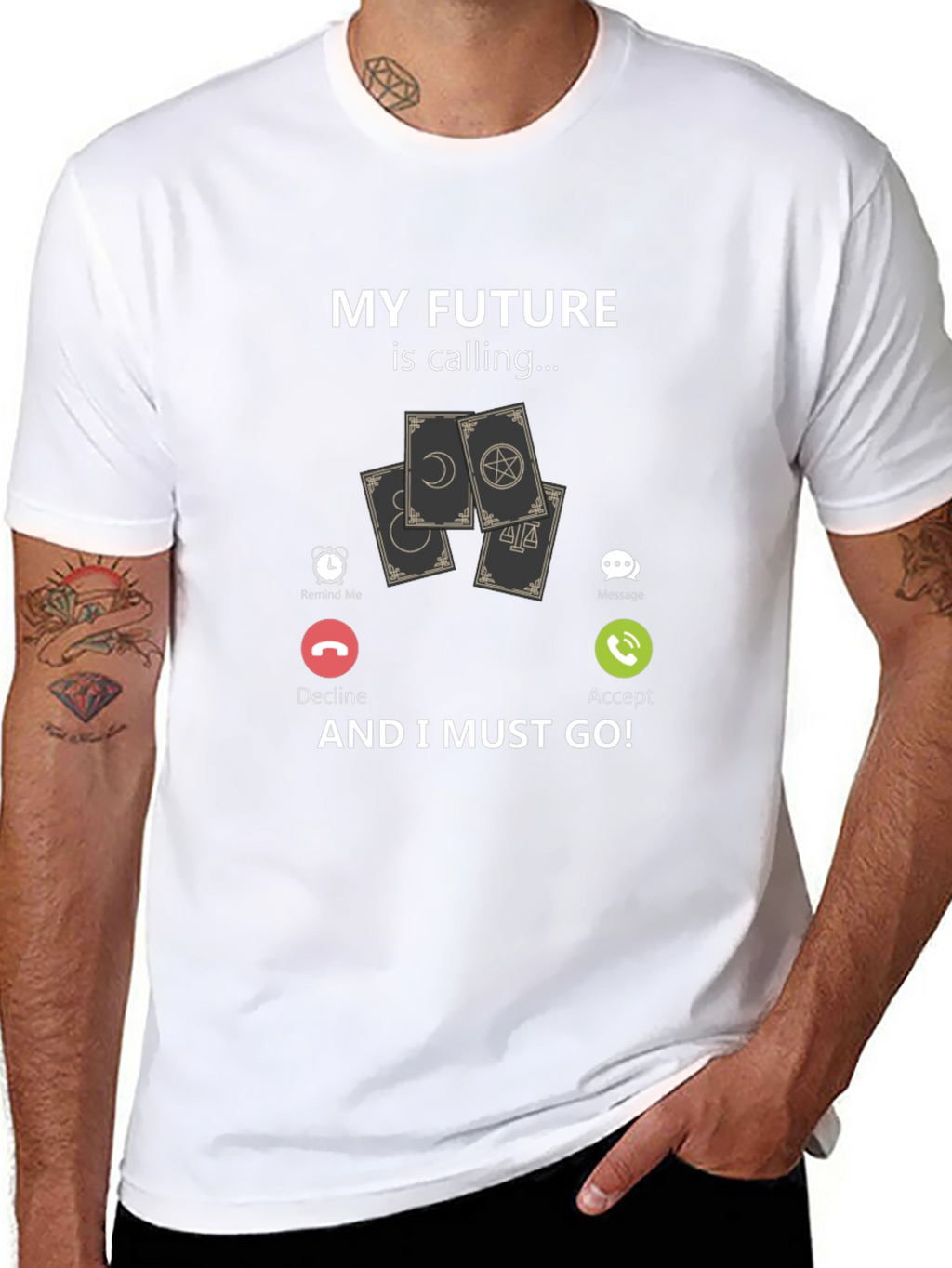 Future Calling T-Shirt: Tarot Card Graphic Tee