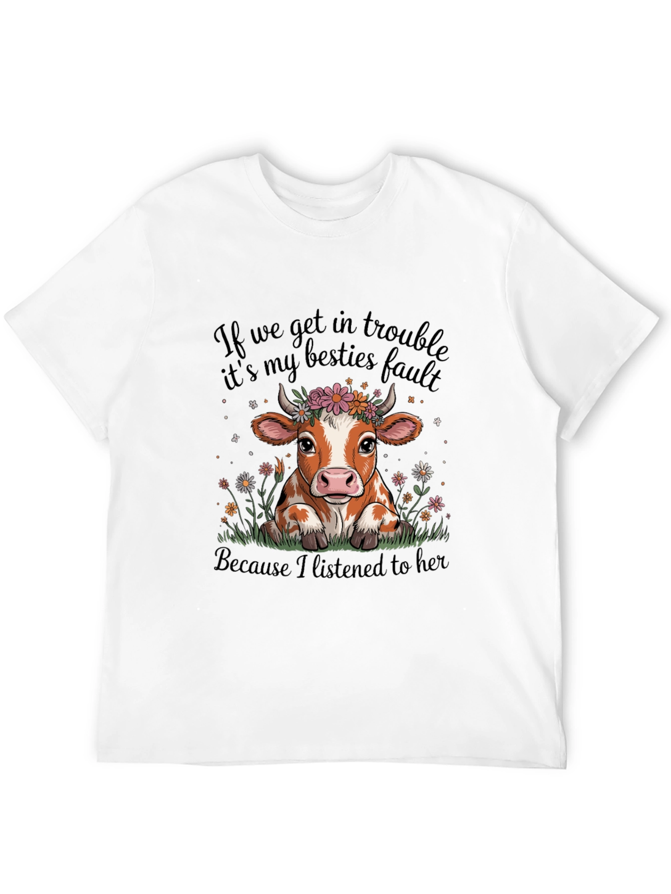 Cow Bestie T-Shirt - Trouble Makers Club