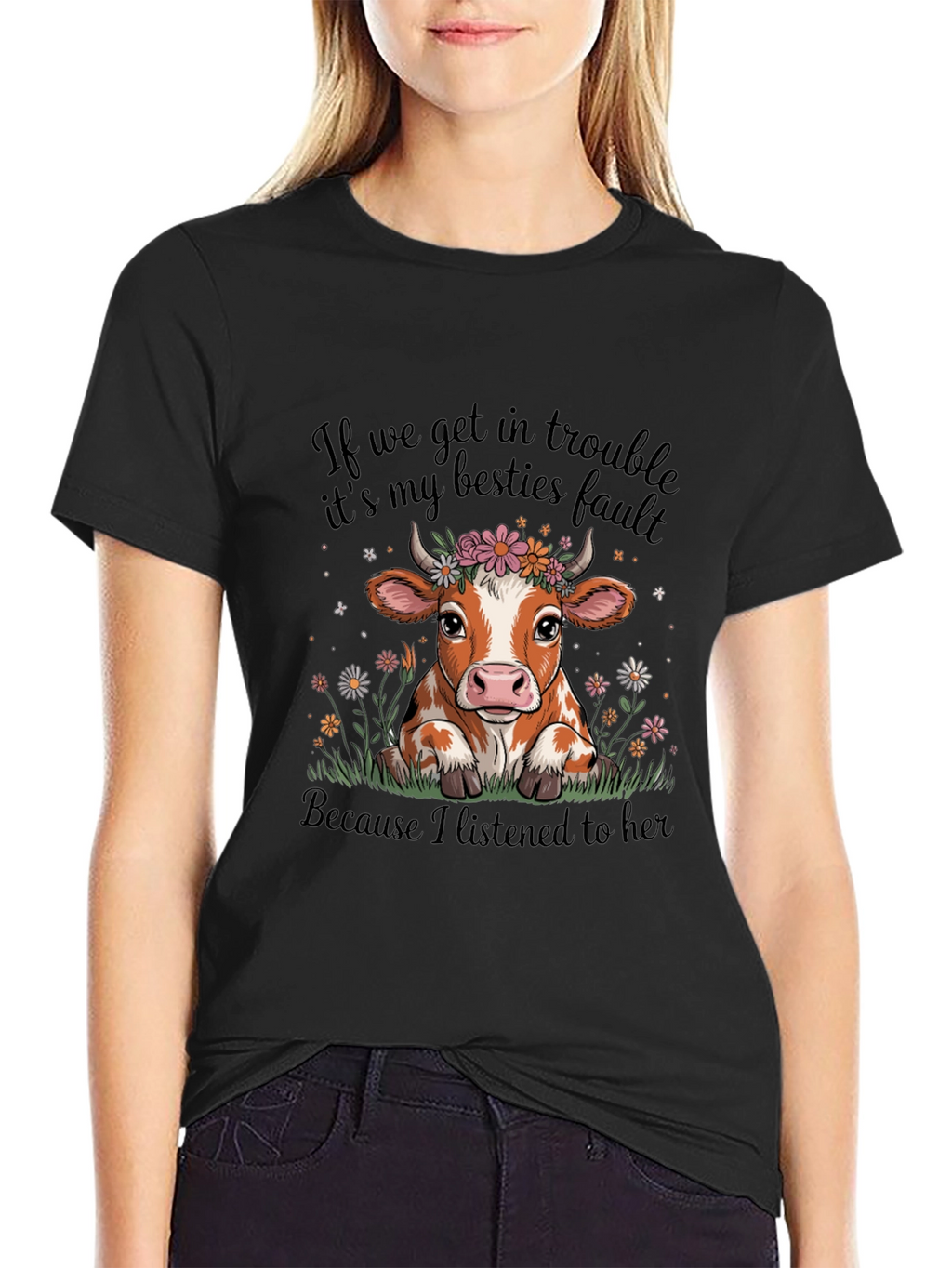Cow Bestie T-Shirt - Trouble Makers Club