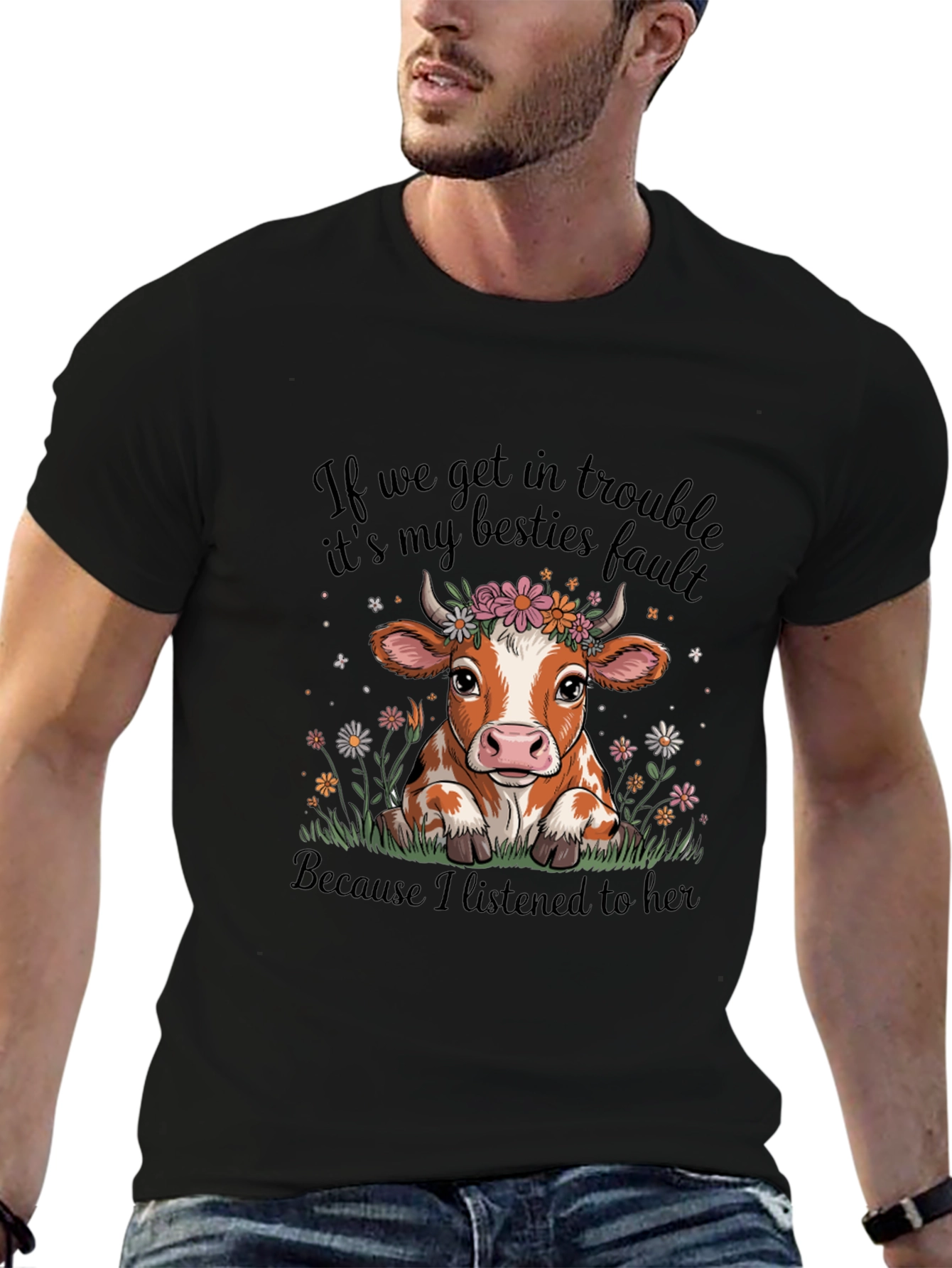 Cow Bestie T-Shirt - Trouble Makers Club