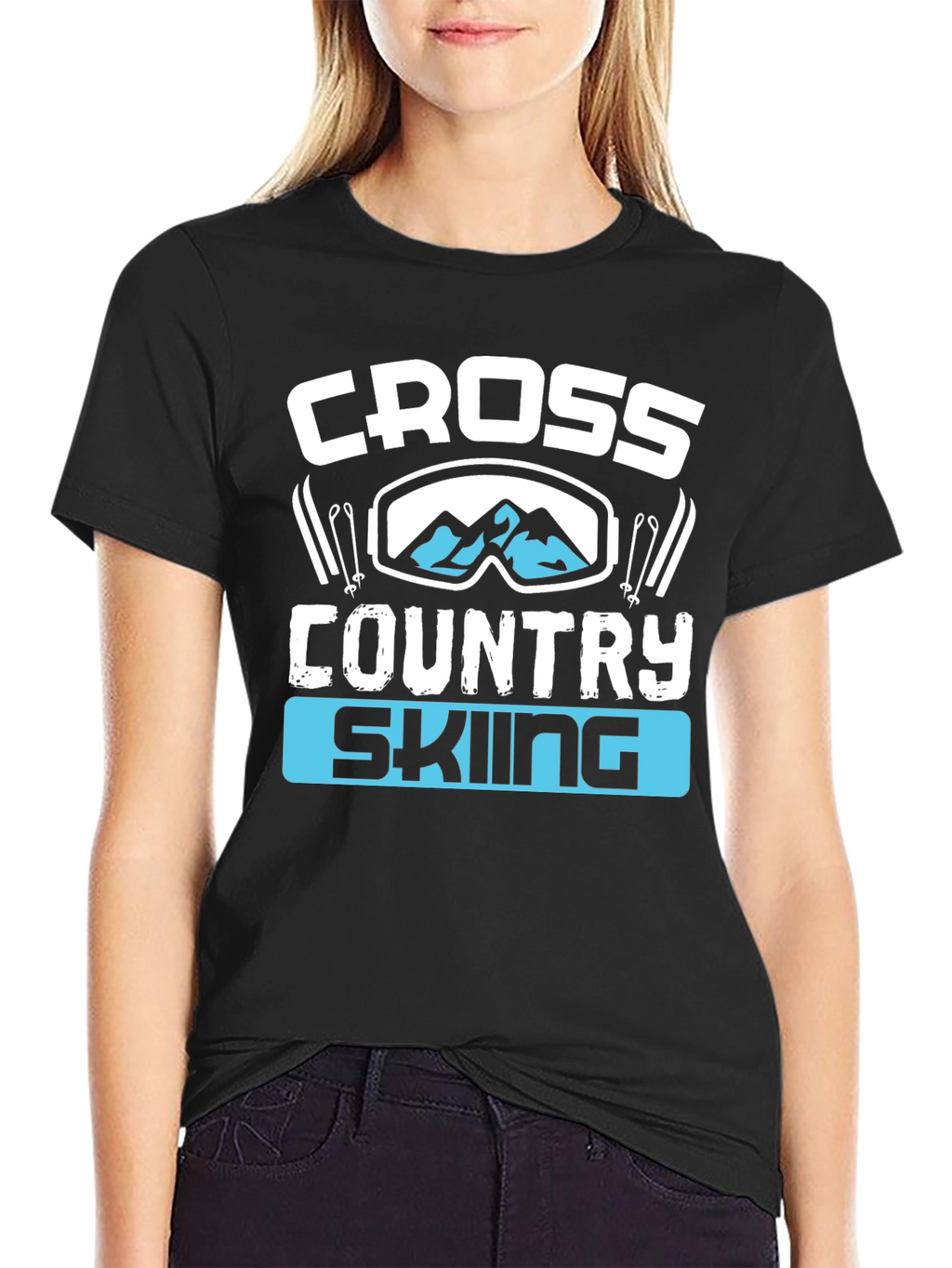 Cross Country Skiing Graphic T-Shirt