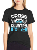 Cross Country Skiing Graphic T-Shirt