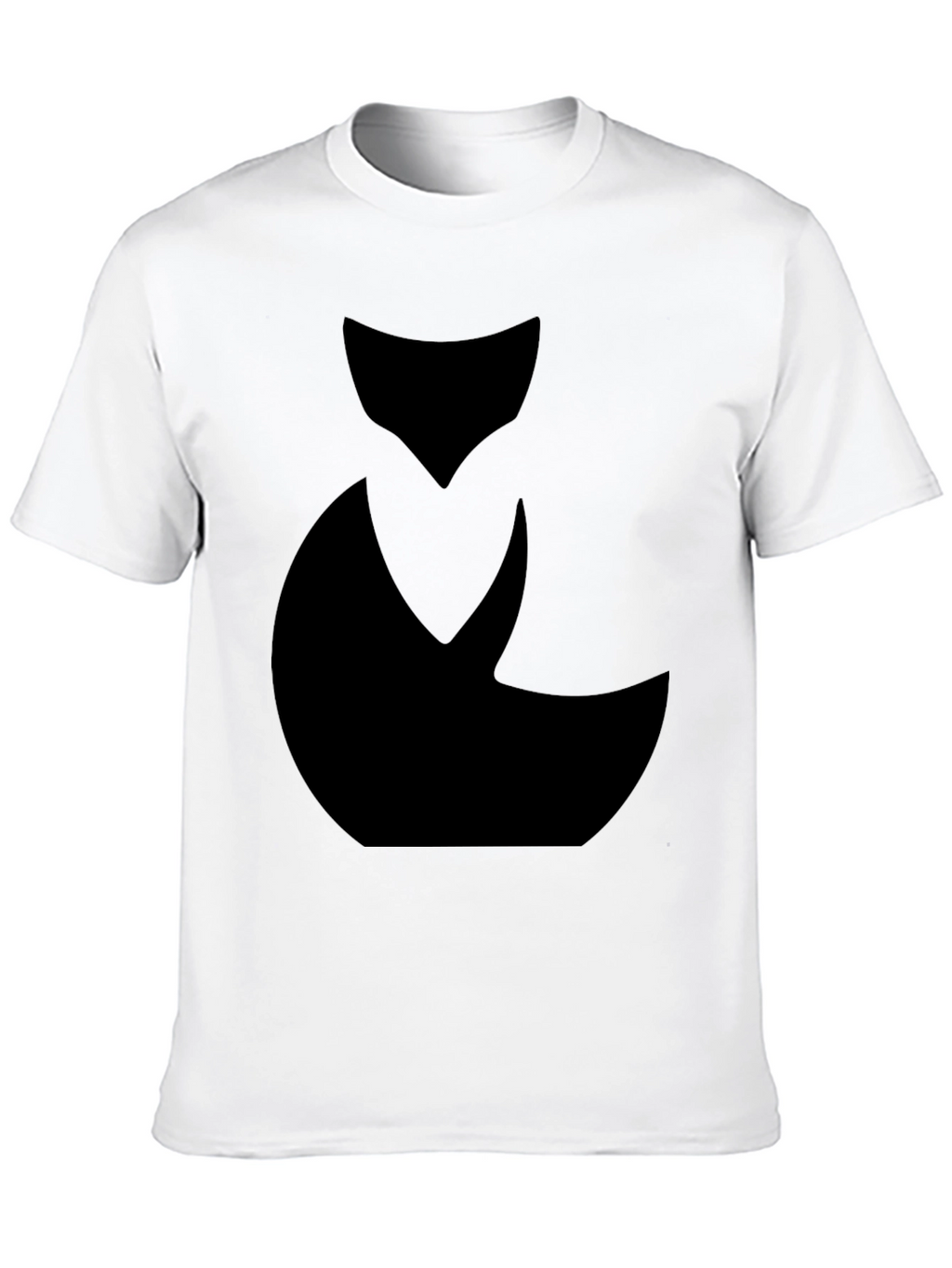 Abstract Black Cat Graphic Tee - Mens