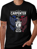 Team Carpenter Eagle Graphic Black T-Shirt