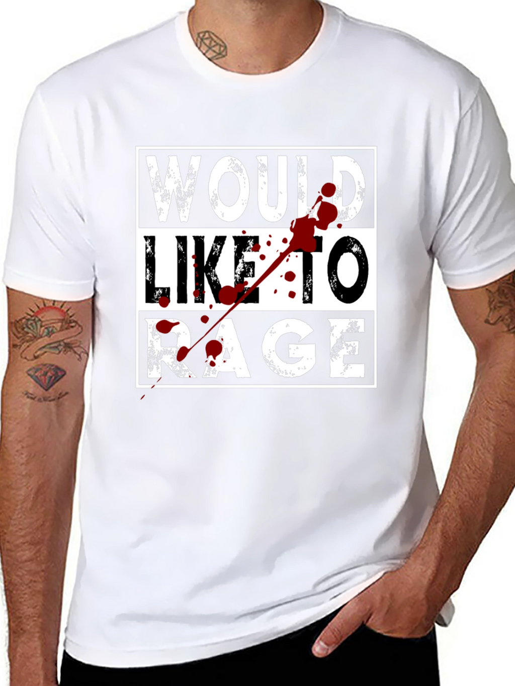 Would Like to Rage Graphic T-Shirt