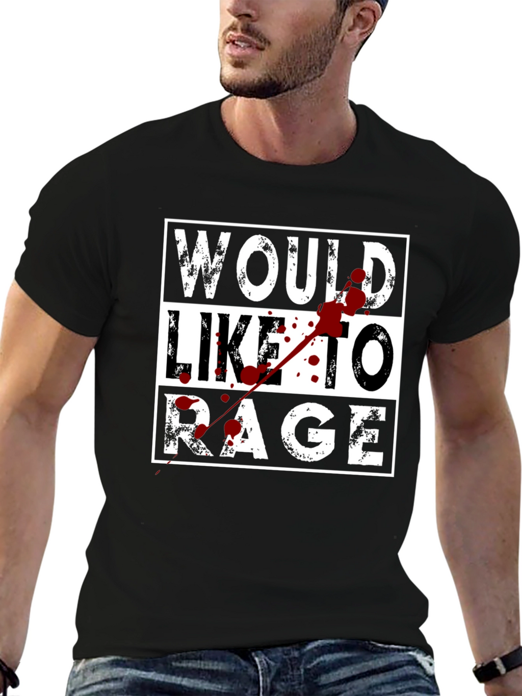 Would Like to Rage Graphic T-Shirt