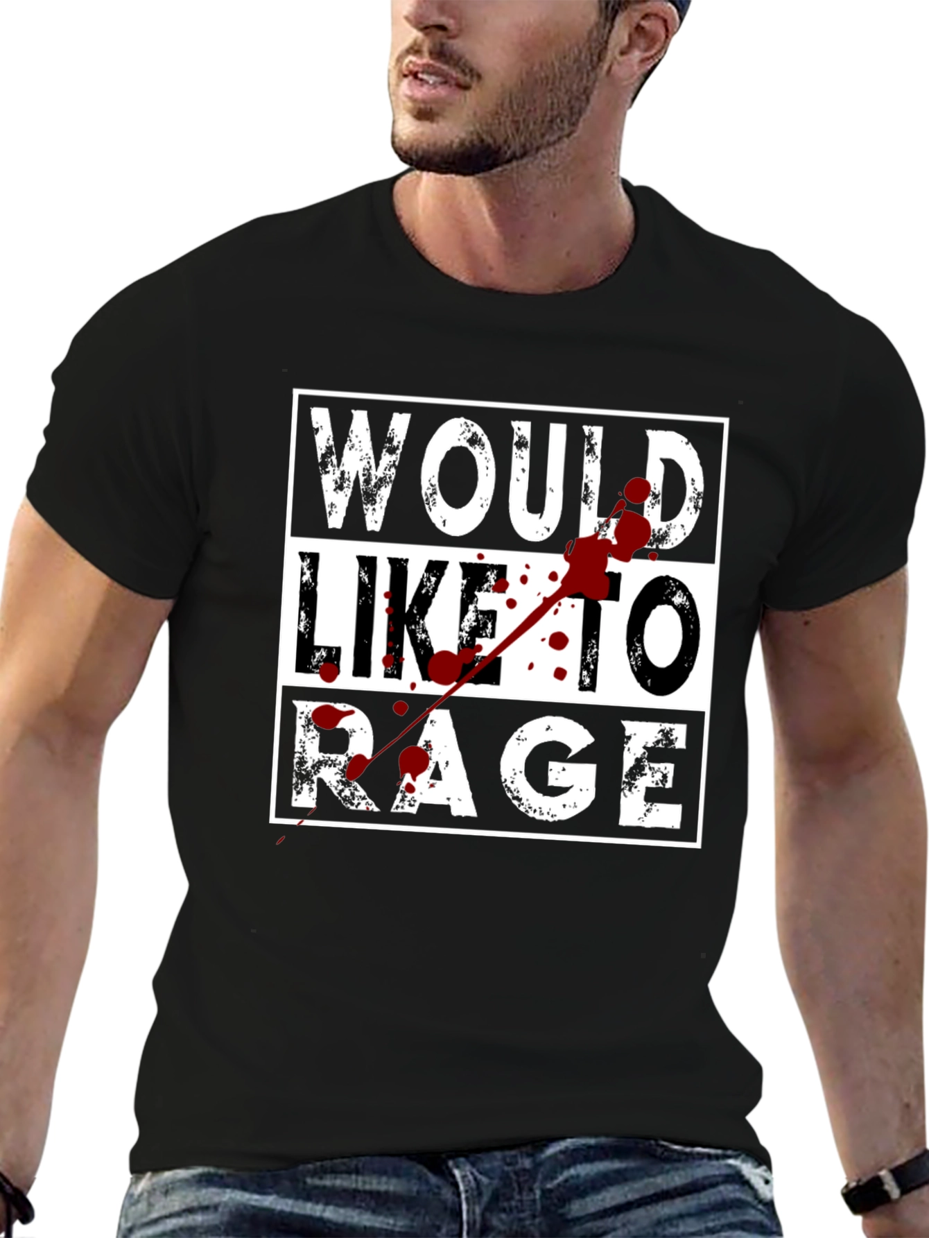 Would Like to Rage Graphic T-Shirt