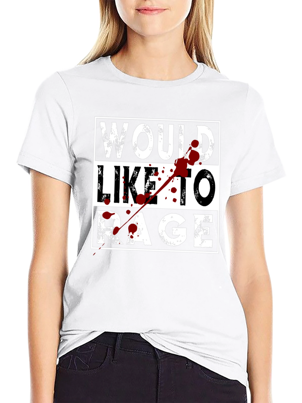 Would Like to Rage Graphic T-Shirt