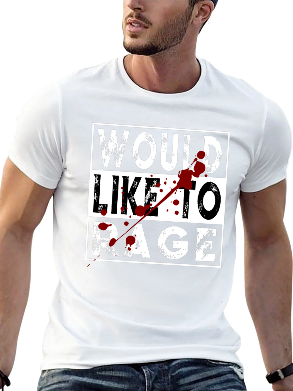 Would Like to Rage Graphic T-Shirt