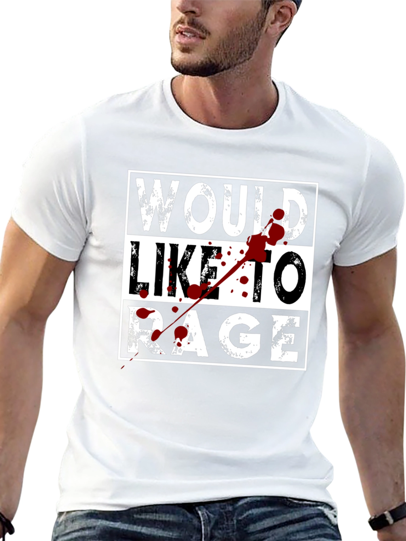 Would Like to Rage Graphic T-Shirt