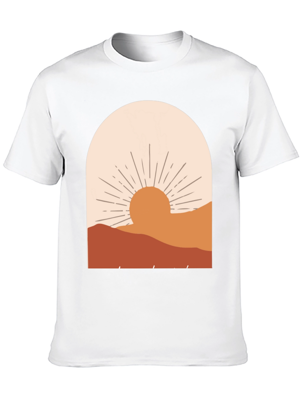 Boho Sunset Graphic Tee - Relaxed Fit