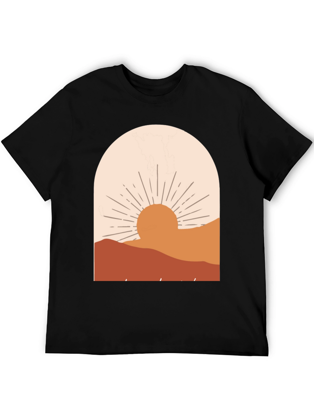 Boho Sunset Graphic Tee - Relaxed Fit