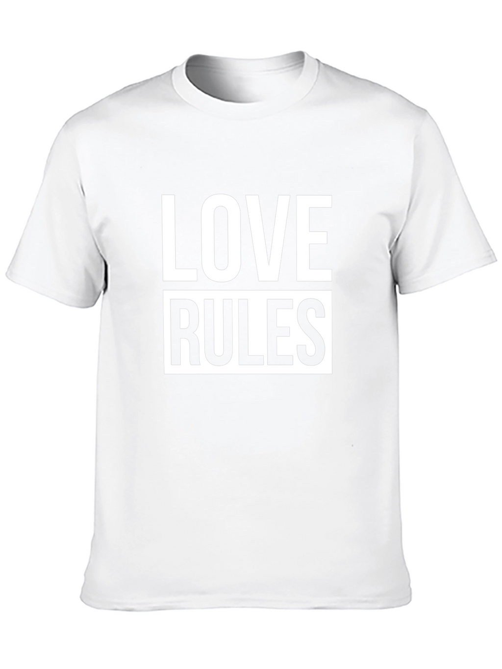 Love Rules Graphic Black T-Shirt
