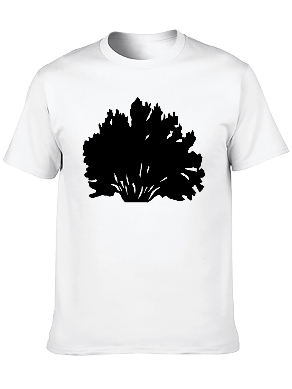 Black Bush Silhouette Mens T-Shirt