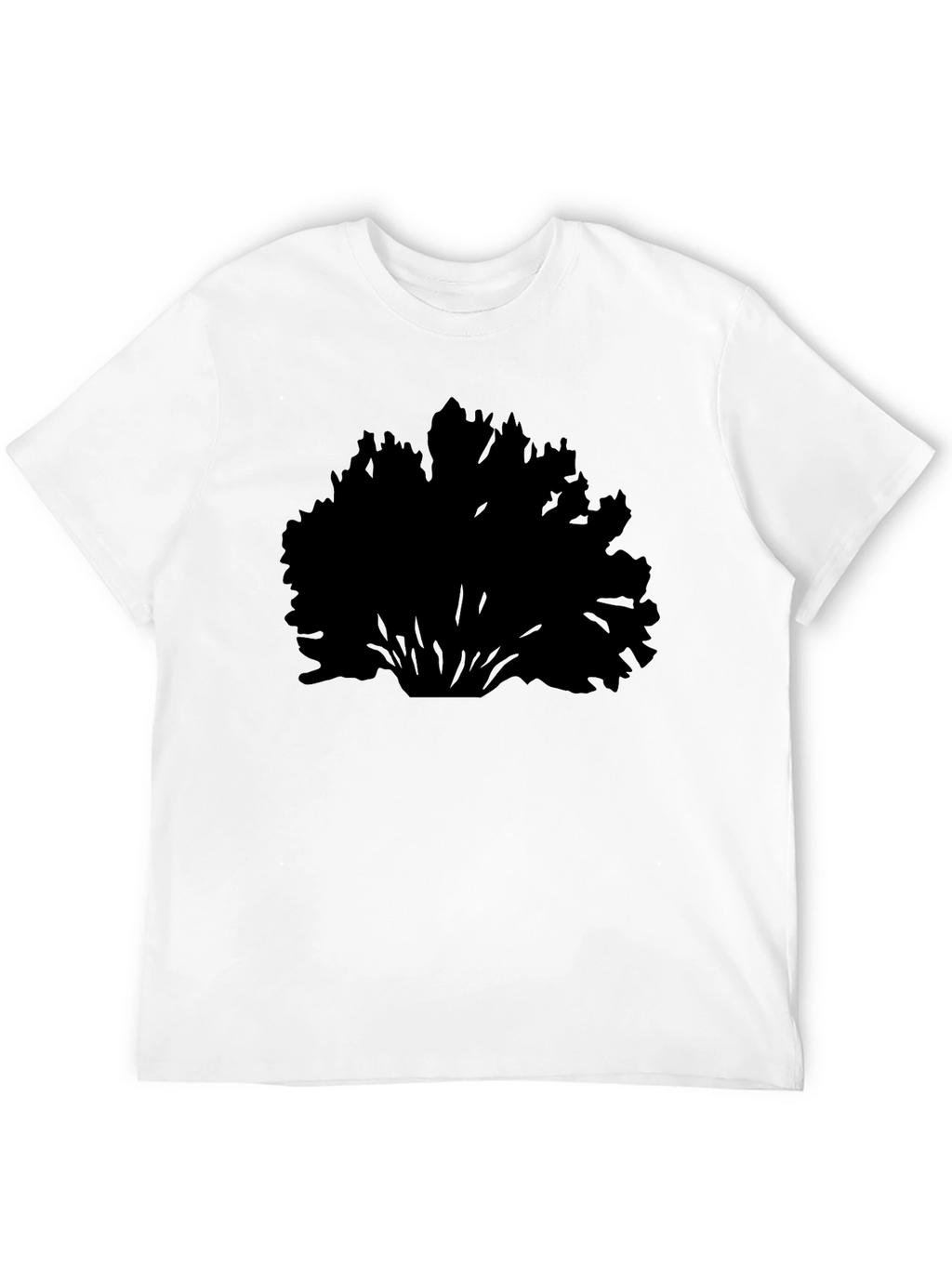 Black Bush Silhouette Mens T-Shirt