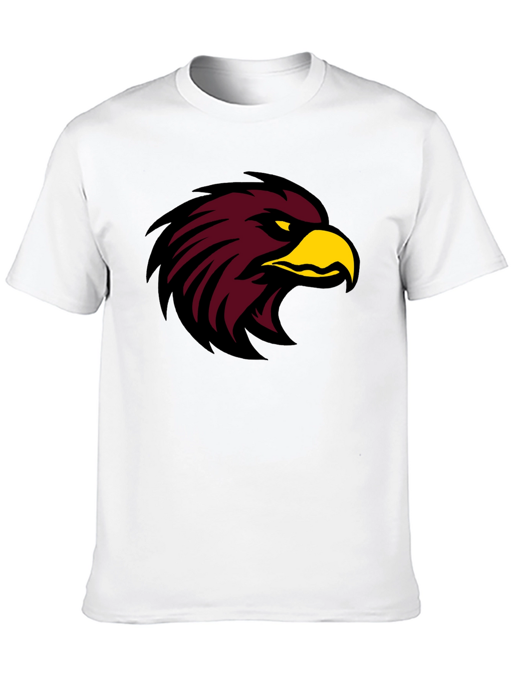 Black T-Shirt with Maroon Eagle Graphic